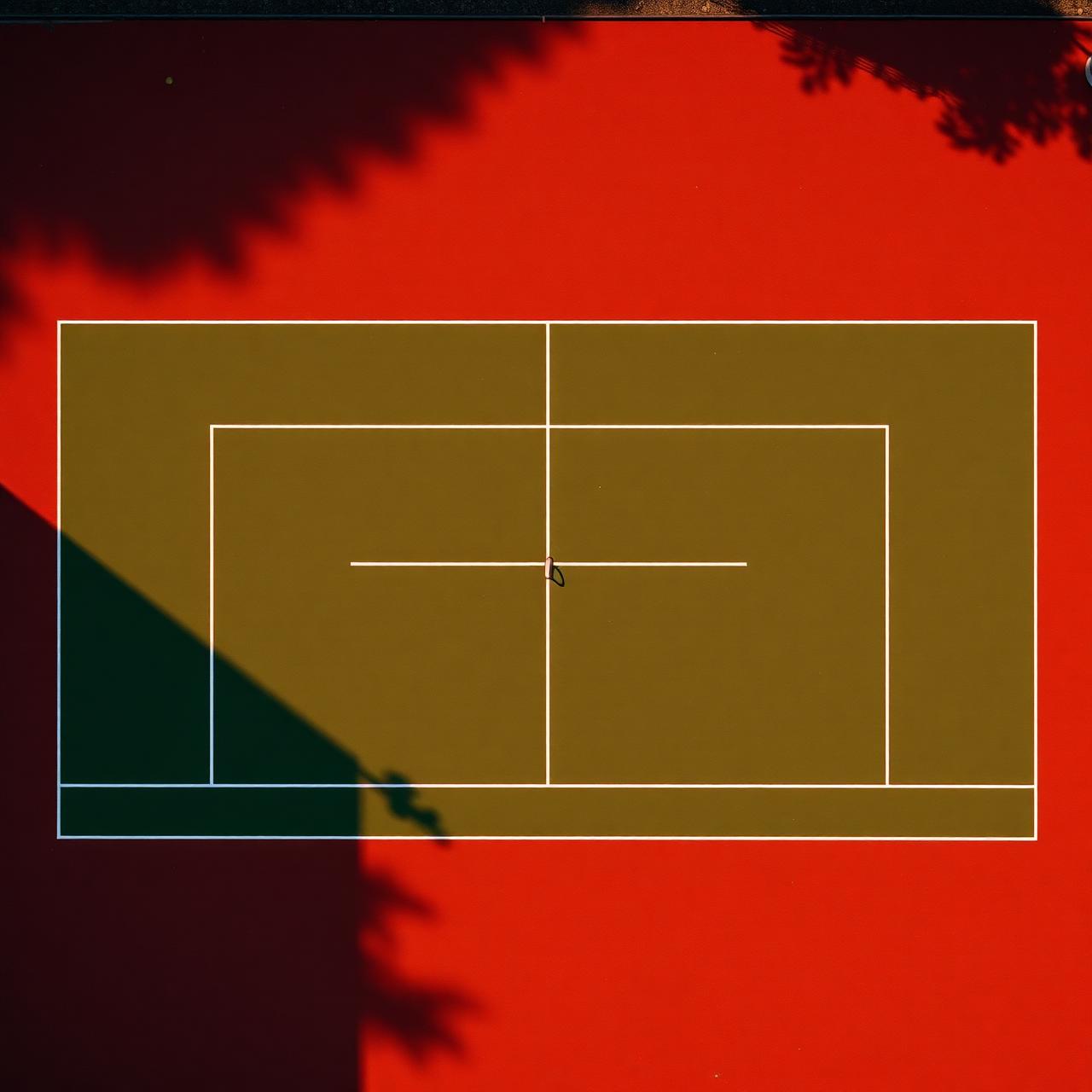 The court at first light